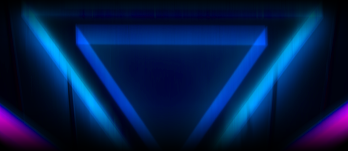 Blue abstract triangle
