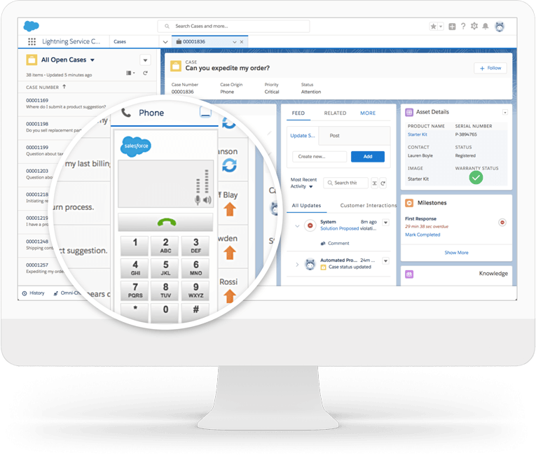 Salesforce contact centre integration