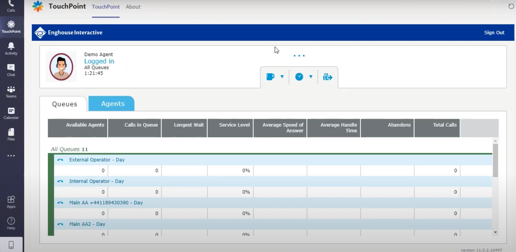 Enghouse contact centre for Microsoft Teams